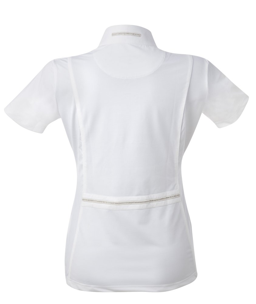 Equi-Theme/Equit'M Unisex Adult 987032134 Perles Short Sleeve Shirt - White, One Size