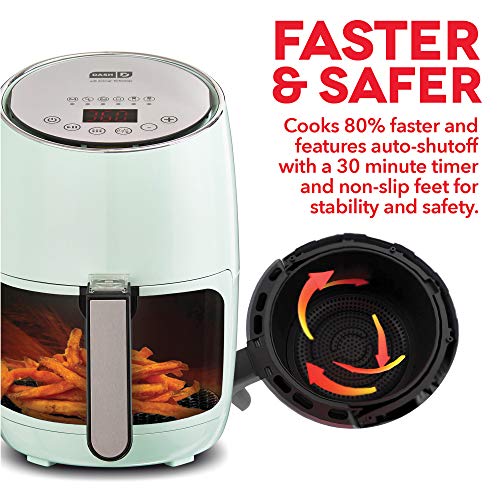 DASH Compact Electric Air Fryer + Oven Cooker with Digital Display