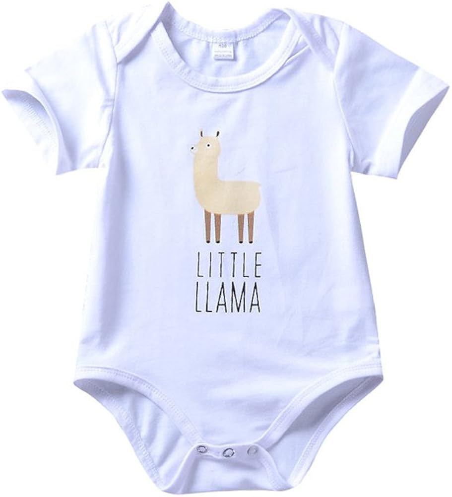 llama onesie baby