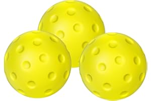Foam Pickleball Balls - PU Foam Training Pickleballs, 3X Silent Pickleballs for Practice, 74mm Soft Pickleball Hollow Sports 