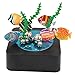 AblueA Magnetic Sculpture Desk Toy Coffee Table Piece As Office Gift Stocking Stuffer (Square Base - Fish)