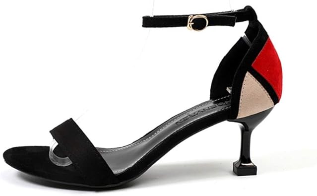 Amazon Co Jp Lecmt サンダル レディース ハイヒール ヒール アンクル ストラップ ヒールサンダル 歩きやすい 履きやすい 痛くない ピンヒール 8センチヒール オープントゥ セパレート 疲れない オープントゥ 結婚式 披露宴 シューズ バッグ