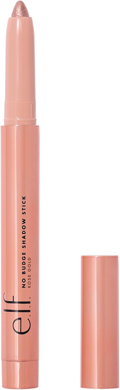 e.l.f. No Budge Shadow Stick Rose Gold 0.05 Oz Longwear Metallic