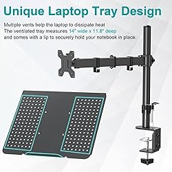MOUNT PRO Single Laptop Mount with Tray for Laptop