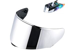 MXJ Gear Helmet Visors Face Shield Replacement,For Assault/Rapid/Stream Helmet Visor Accessories (Chrome Silver)