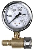 5000 PSI 2-1/2" Quick Connect Cold Water Test Gauge