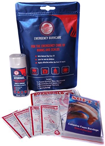 Burnshield Home/Travel Burn Kit, Blue, Medicinal Tea Tree Oil