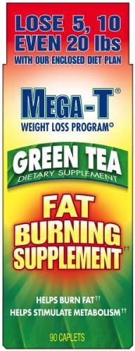 mega-t® green tea fat burning supplement 90-Caplets