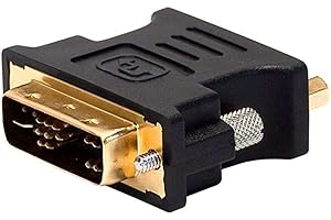 Monoprice 102396 Dvi-A Dual Link Male to HD15 (VGA) Female Adapter, Gold Plated