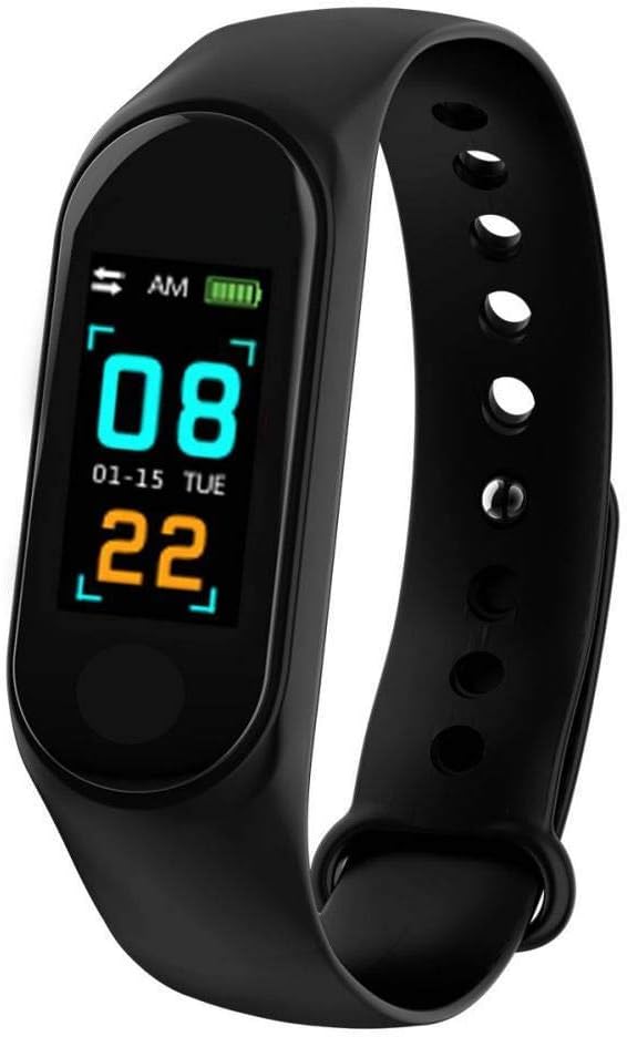 AVIKA Latest Black Waterproof OLED Touch Screen M3 Smart Wristband Fitness Activity Tracker with Heart Rate Monitor|CallAlert|Weather Forecast for All Devices