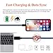 BAVNCO 4ft Visible LED Light Up Flowing Phone Charger Cable USB Data Syncing Fast Charging Cord Compatible with Phone Xs Max/X/ 8/8 Plus/ 7/7 Plus/ 6s/ 6s Plus/ 6/6 Plus/ 5/5S/ 5C/ SE and More (Blue)