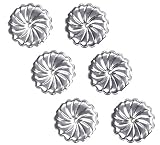 uGems Sterling Silver Jumbo Earring Backs Premium RH Swirl 9mm (3 Pairs)
