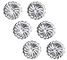 uGems Sterling Silver Jumbo Earring Backs Premium RH Swirl 9mm (3 Pairs)