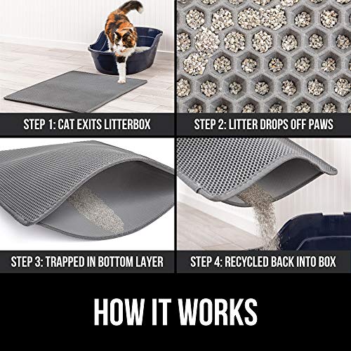 Gorilla Grip Original Premium Durable Cat Litter Trapper Mat, 30x24