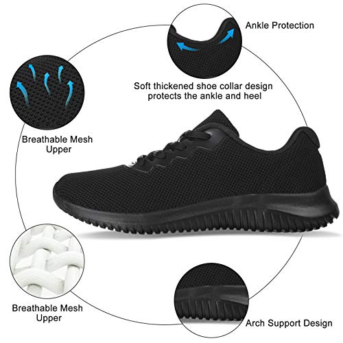 Akk Womens Lightweight Walking Shoes Comfort Tennis Fashion Sneaker Casual Lace Up Non Slip