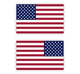 NEW 2015 TREND!!!American Flag Decal / Bumper Sticker / Vinyl Label Old Glory (Set of 2) RH & LH
