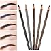 Ownest 6 Pcs Pull Cord Peel-off Eyebrow Pencil Tattoo Makeup and Microblading Supplies Set for Marking, Filling and Outlining, Waterproof and Durable Permanent Eyebrow Liner-Black