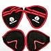 Muscle Composition Best Grip On The Market. Gym Gloves Alternative Gym Grip Pads. for Workout, Cross Fitness, Weight Lifting, Powerlifting. (Black/Red)