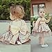 yannzi Toddler Baby Girls Sequin Tutu Dress Princess Party Wedding Lace Backless Bowknot Skirt Sundress (Champagne, 12-18 Months)