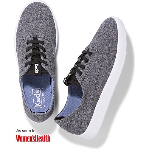 Keds Women s Leap Studio Jersey Sneaker,Charcoal,11 M US