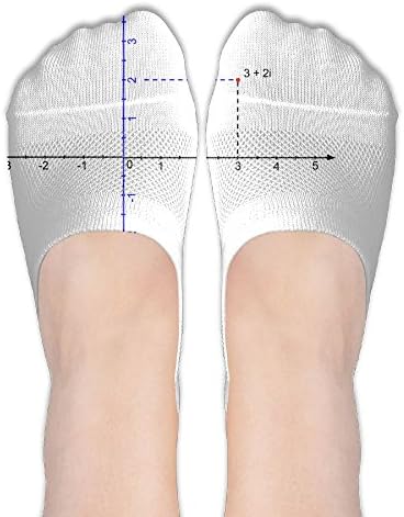 Math Education Funny Cartoon Art Pattern Thin No Show Socks Girl Novelty Sports Low Cut Socks