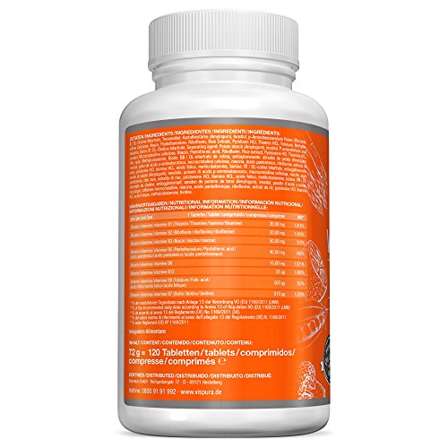 Vitamin B Complex Extra HIGH Strength 120 Tablets Vegan All B Vitamins