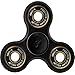 Fidget Spinner [3d Figit] | Tri Spinners | Double Sided Figet Toy with Pouch and Warranty (Street Black) by Fidgeteer