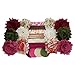 Vintage Rose - Mini DIY Headband Kit - Makes 12 Single or 6 Double Headbands - Baby Shower Headband Station - Fashion Headbands for Birthday Party & Baby Shower Games