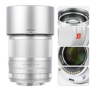 Viltrox 56mm F1.4 Autofocus Lens Compatible for Fuji,Large Aperture APS-C Format Portrait Lens for Fujifilm X-Mount…