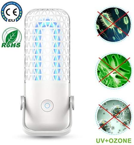 LTLT Ultraviolet Disinfection Lamp UV Lamp Sanitizer UV Sterilization Lights,Kills Up to 99.9% of Mold Bacteria Germs and Viruses,for Wardrobe, Shoe Cabinet, Bathroom, Hotel, Baby Products (Black)
