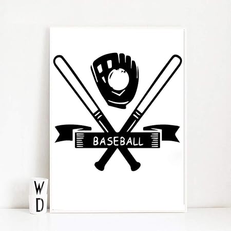 Vinyl Aufkleber Baseball Vinyl Gymnasium Wandaufkleber Tapete für