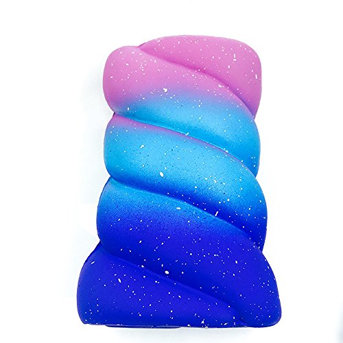 FTXJ Decompression Toys, Cute Jumbo Big Marshmallow Squishies Very Slow Rising Kawaii Scented Creamy Candy Foam Squishies Food Bread Simulation Kid Toys (Starry Sky, 14.595cm)