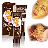 Collagen Gold Peel Off Facial Mask, Brightening Whitening Face Mask, Moisturizing Face Skin for Women Men, Anti-wrinkle Smoothing Oil-control, Shrink Pores, Christmas Gift