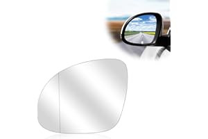 Driver Left Side Heated Mirror Glass Replacement for VW 2009-2017 TIGUAN Convex Side Mirror Glass With Rear Holder