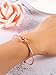 HESTYA 12 Pieces Valentine's Day Heart Knot Bangle Bracelets Simple Knotted Cuffs Love Tied Bracelet for Bridesmaid Sister Women Girls, 3 Colors, Rose Gold, Silver, Gold
