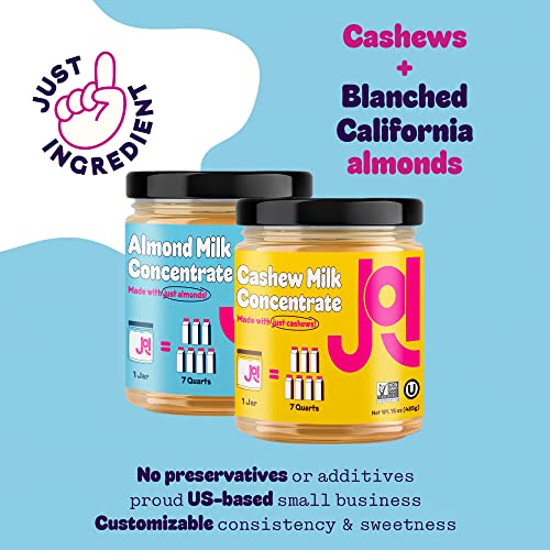 Cashew & Almond Milk Unsweetened Plain Concentrate by JOI 2Pack x 27