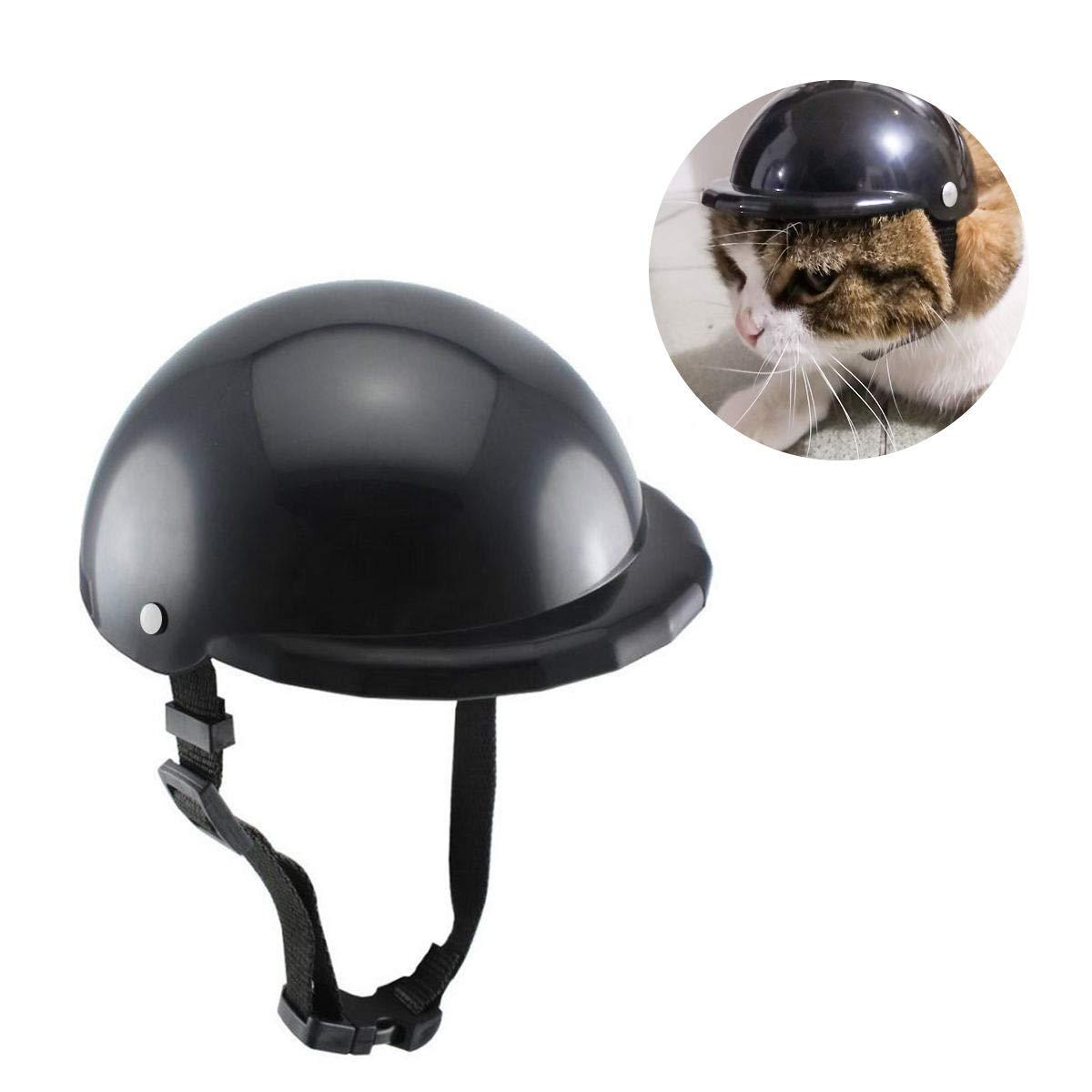 PETLESO Pet Helmet Dog Helmet for Motorcycles Bike Cool Costume for Cat/Small Dog - S