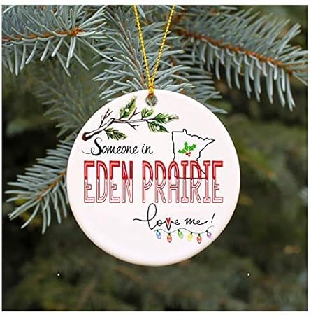 Regali Di Natale Moglie.Belle10bob Ornamenti Natalizi 2019 Famiglia Someone In Eden Prairie Minnesota Loves Me Mn Regali Di Natale Carino Gufo Famiglia Ricordo Regalo Di Natale Regalo Mamma Papa Moglie Marito Amazon It Casa E