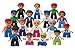 Play Build Community Figures Set – 16 Pieces – Bulk Starter Kit Includes Police Man, Farmer, Fire Fighter, Conductor, Mom, Dad, Grandpa, Kids & More – Compatible with LEGO DUPLO Building Blocks