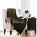 Bedsure Sherpa Fleece Blanket Twin Size Oliver Green Plush Blanket Fuzzy Soft Blanket Microfiber