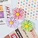 Yalis 12 Pcs Assorted Color Creative Refrigerator Magnets Colorful Floret Magnetic Pushpins for Whiteboard, Fridge Decorative and Holding Paper (Chrysanthemum)