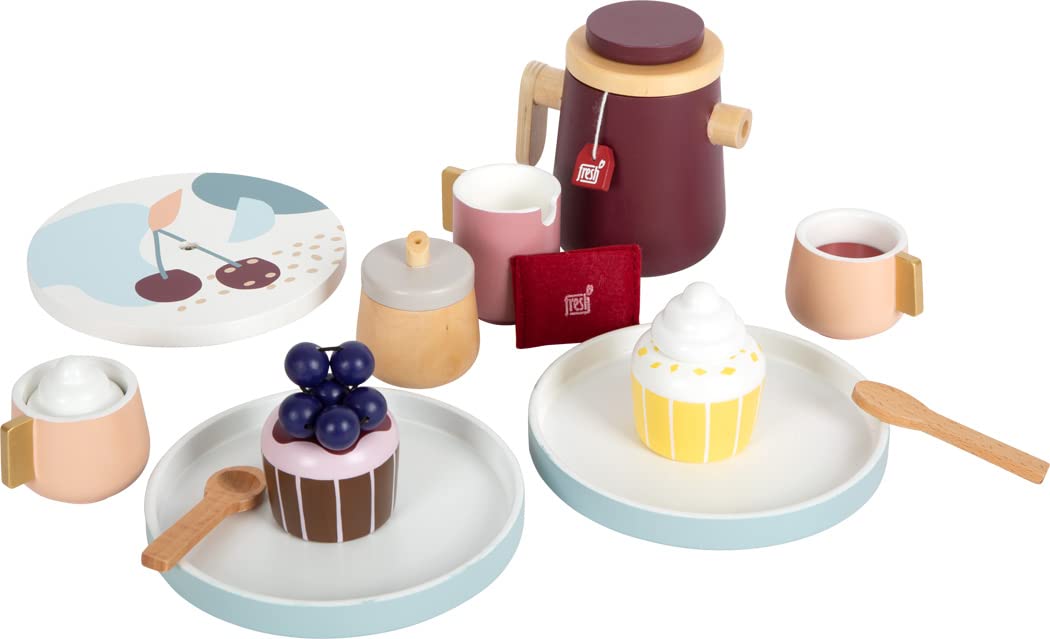 small foot Coffee and Tea Set "tasty", role play toy for children's kitchen and store, for children from 3 years, 12293