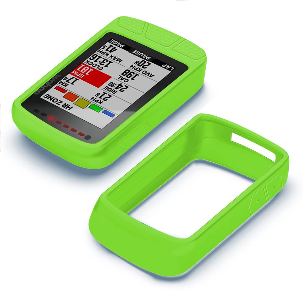 Voikoli Case Compatible with Wahoo ELEMNT ROAM V2,GPS Bike Computer Soft Silicone Protective Cover Case (Green)