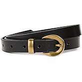 Madewell Women's Chunky Buckle Skinny Leather Belt