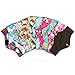 HailiCare 11.8 Inches Reusable Sanitary Pads, Pack of 10 - Regular Flow, Washable Menstrual Cloth Panty Liners with Bamboo-charcoal Absorbency, Random Color