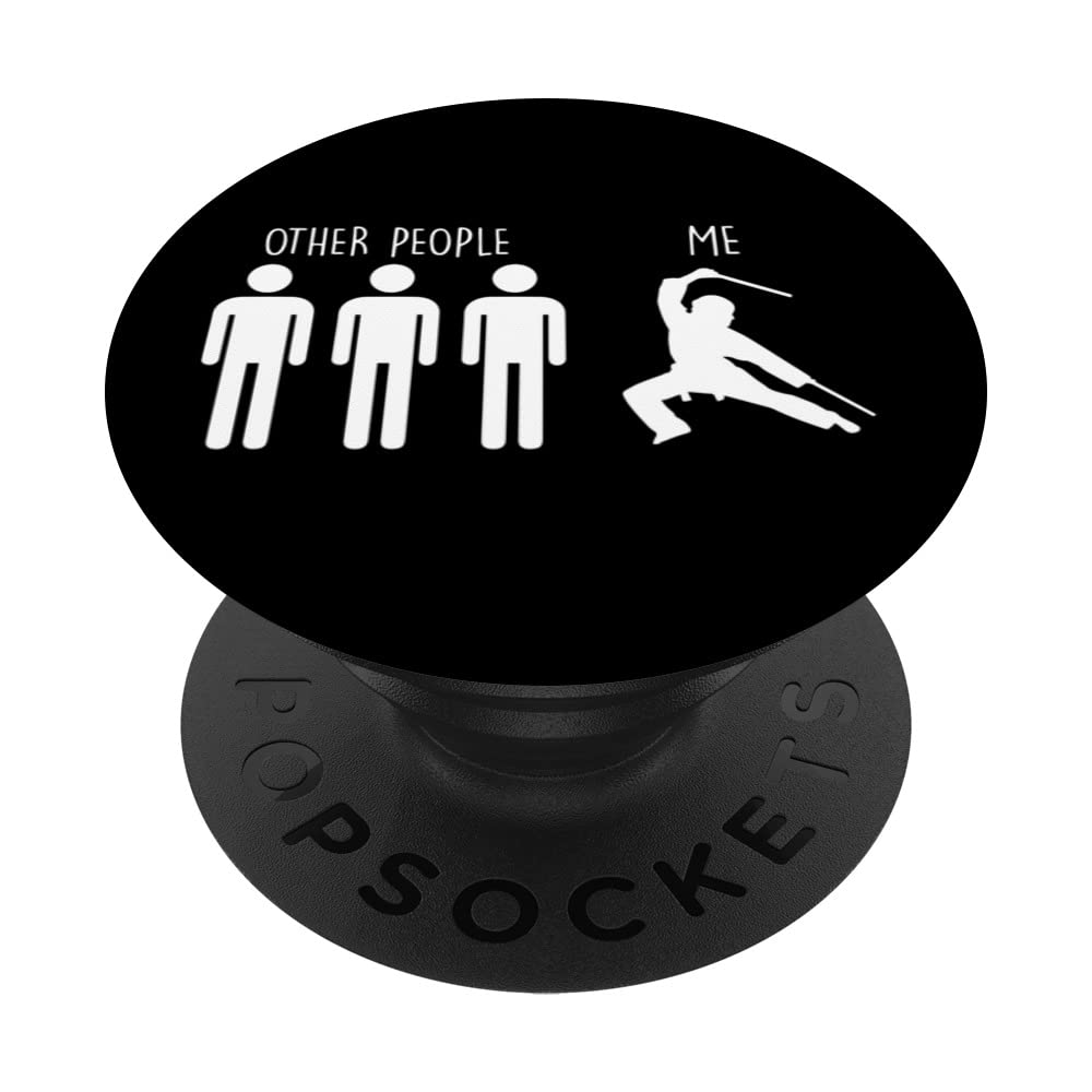 Other People Me On Escrima Training Filipino Martial Arts PopSockets Swappable PopGrip