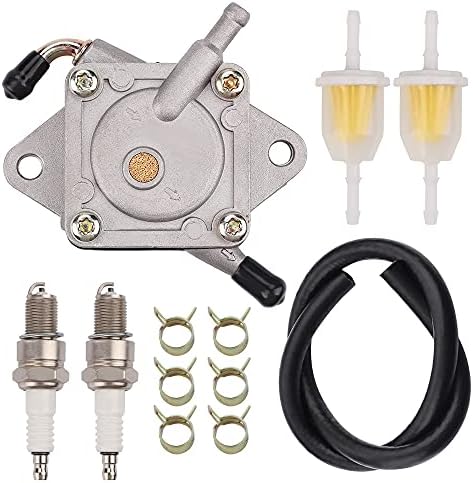 Physeed 1014523 Fuel Pump & Fuel Line Spark Plug Replacement for 290FE 350FE Club Car Golf Cart Fuel Pump DS Precedent 1984-UP