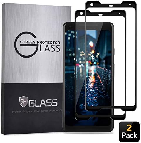 Google Pixel 2 XL Screen Protector,(2 Pack) Case-Friendly Tempered Glass,Anti-Bubble,Anti-Scratch,9H Hardness Clear Film for Google Pixel 2 XL(Newest Version) (Not for Pixel 2) (Black) …