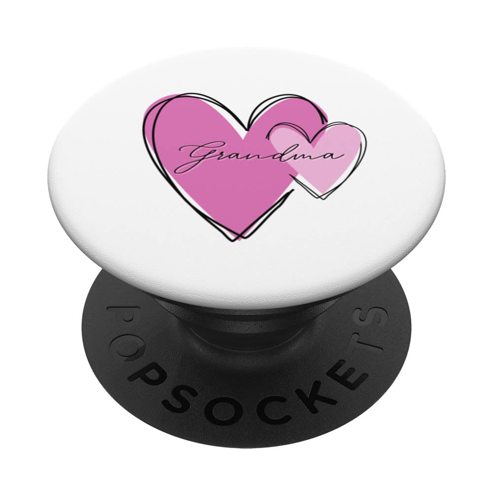 Grandma Double Heart PopSockets Swappable PopGrip