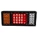 TOPPOWER 40 LED Trailer Truck Tail Lights Bar High Brightness with 5-Wire Connection (40LED Truck Trailer Light with Iron net Protection)